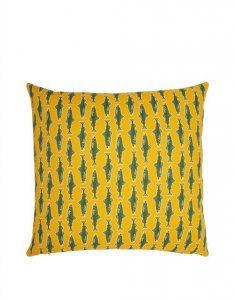 Cushion (45X45) in Como Fish Yellow - Homeware | La DoubleJ