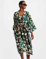 Silk Robe in Orchard for Women | La DoubleJ