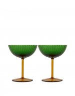 Champagne Coupe Set of 2 in Verde - Homeware | La DoubleJ