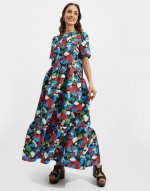 Belle Dress in Vines Black for Women | La DoubleJ