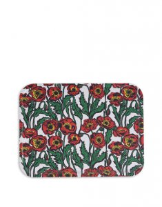 Rectangular Printed Tray in Big Blooms Bianco - Homeware | La DoubleJ