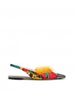 La Scala Flats (With Feathers) in Vines for Women | La DoubleJ