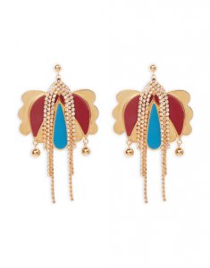 Tulip Earrings in Oro Bordeaux for Women | La DoubleJ