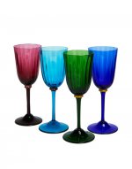 Wine Glass Set of 4 in Rainbow - Homeware | La DoubleJ