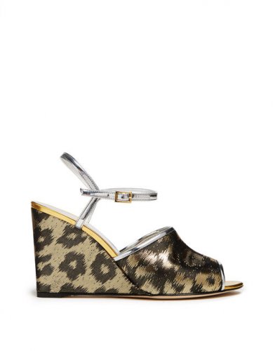 Open Wedge in Leopard Chine' for Women | La DoubleJ