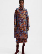 Boxy Coat in Jacquard Selva for Women | La DoubleJ