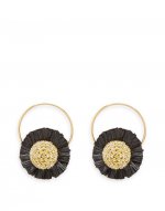 Saturn Earrings in Multicolor Rosa/Ocra for Women | La DoubleJ