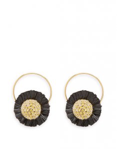 Saturn Earrings in Multicolor Rosa/Ocra for Women | La DoubleJ