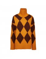 Argyle Sweater in Yellow / Brown for Women | La DoubleJ