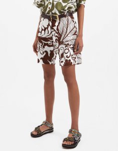 Boyfriend Shorts in Marea Chocolate for Women | La DoubleJ