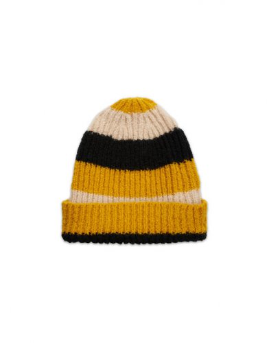 Beanie in Cammello-Nero-Giallo for Women | La DoubleJ