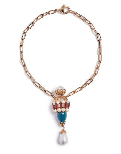 Medici Necklace in Solid Acquamarine for Women | La DoubleJ